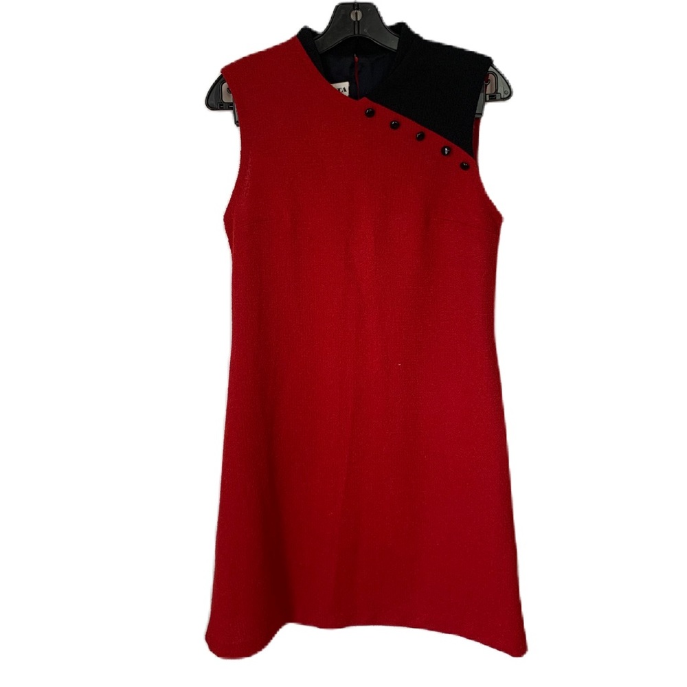 Vintage two tone mod A-line dress